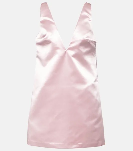 Атласное мини-платье teagan Staud, розовый
