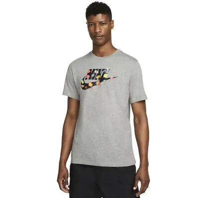 Мужская темно-серая футболка с надписью «Heather Food» Nike