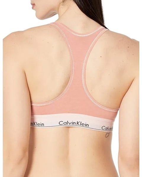 Бралетт Calvin Klein Naturals Modern Cotton Mineral Dye Unlined Bralette, ржавый