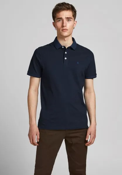 Рубашка-поло JJEPAULOS Jack & Jones, цвет dark navy