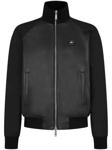 Dsquared2 спортивная куртка с нашивкой-логотипом, черный