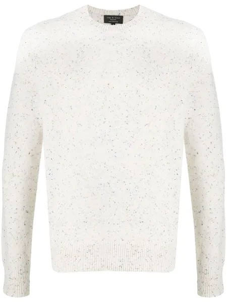 Rag & Bone джемпер в мелкую точку с круглым вырезом