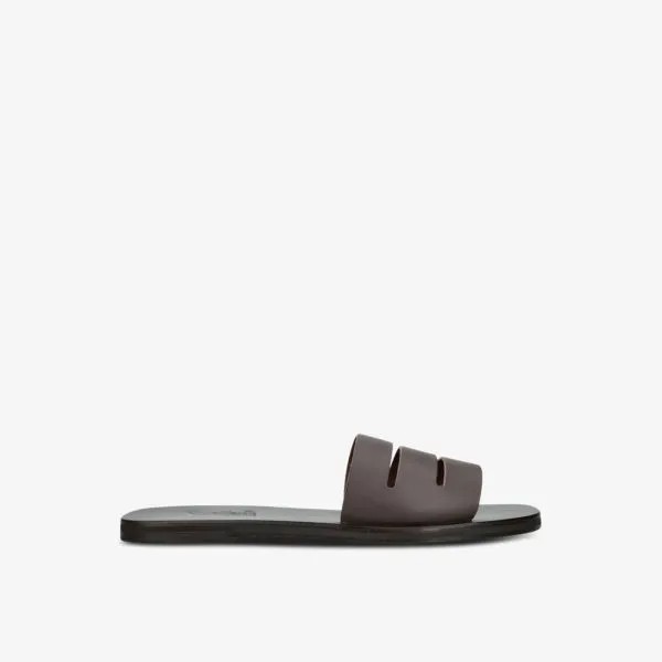 Кожаные сандалии Thiseas с разрезными ремешками Ancient Greek Sandals, коричневый