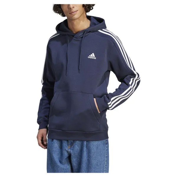 Худи adidas Sportswear Essentials Fleece 3 Stripes, синий