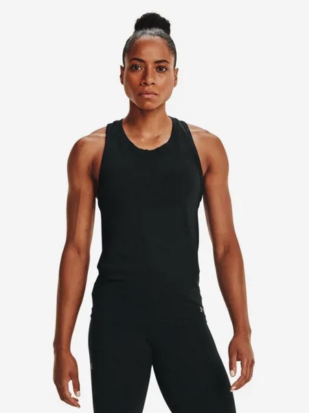 Майка женская Under Armour UA Seamless Run Tank, Черный