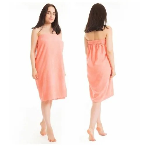 Килт(юбка) женский махровый, 80х150+-2, цвет персиковый