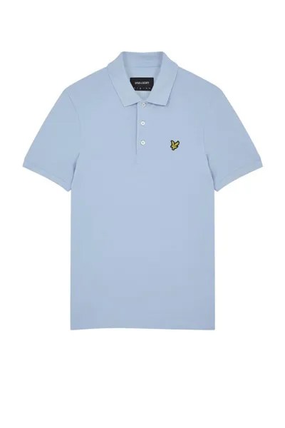 Простая рубашка-поло Lyle & Scott, синий