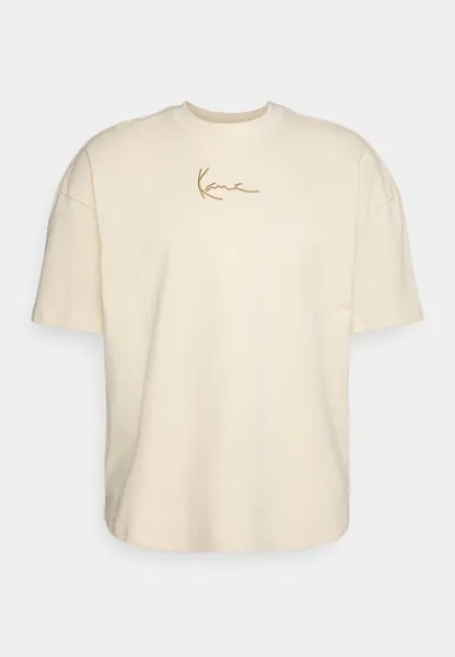 Базовая футболка SMALL SIGNATURE HEAVY TEE UNISEX Karl Kani, кремовый