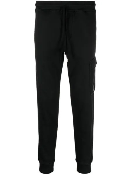 C.P. Company спортивные брюки с декором Lens, черный