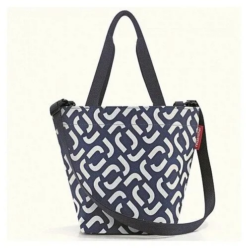Сумка shopper xs signature navy, Reisenthel, синий/белый, арт: ZR4073 ZR4073