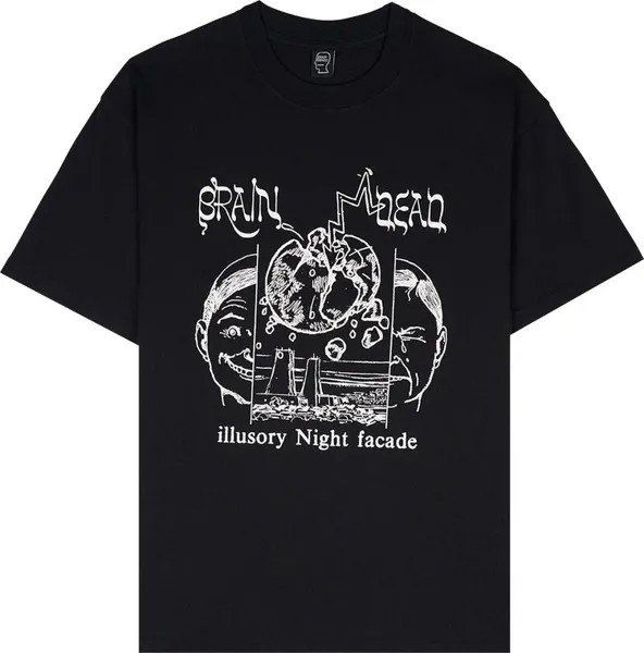 Футболка Brain Dead Night Facade T-Shirt 'Black', черный