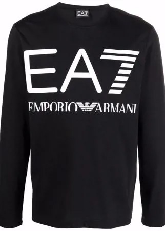 Ea7 Emporio Armani футболка с длинными рукавами и логотипом