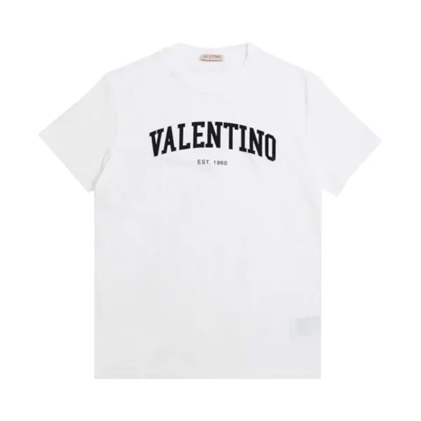 Футболка Valentino Logo Detail T-Shirt 'White', белый