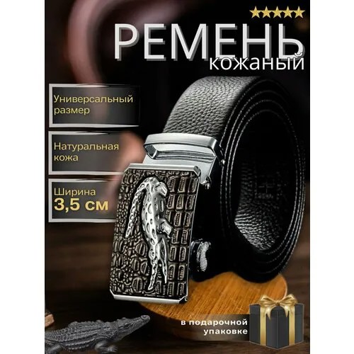 Ремень , размер 120, черный