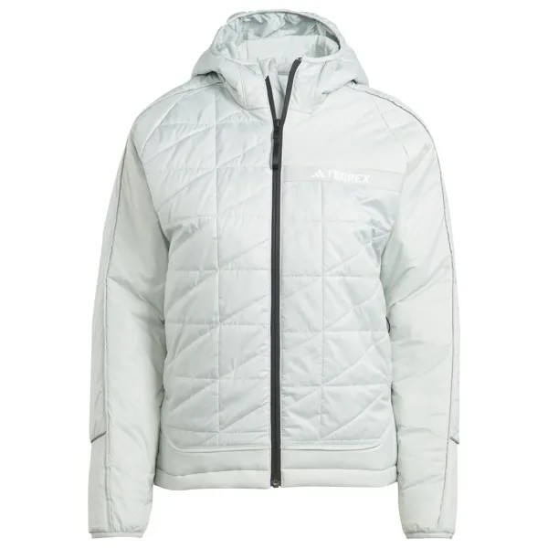 Куртка из синтетического волокна Adidas Terrex Women's Terrex Multi Insulated Hooded, цвет Wonder Silver