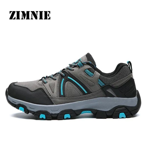 Туфли ZIMNIE мужские камуфляжные, роскошные брендовые водонепроницаемые Нескользящие, на шнуровке светильник обувь для кемпинга и походов
