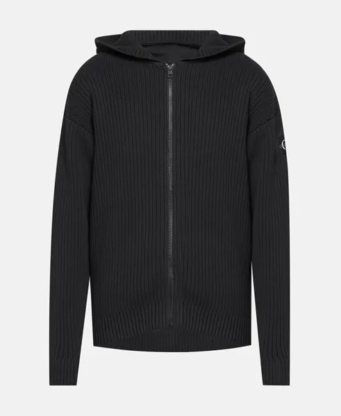 Кардиган с капюшоном Calvin Klein Jeans, черный