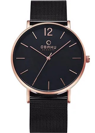 Fashion наручные  мужские часы Obaku V197GXVBMB. Коллекция Mesh