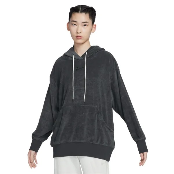 Худи Nike Sportswear Oversized Terry, антрацитовый/черный