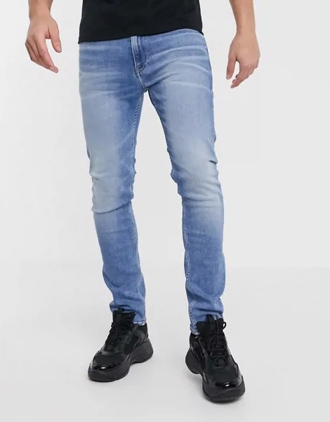 Синие джинсы скинни Calvin Klein Jeans-Синий