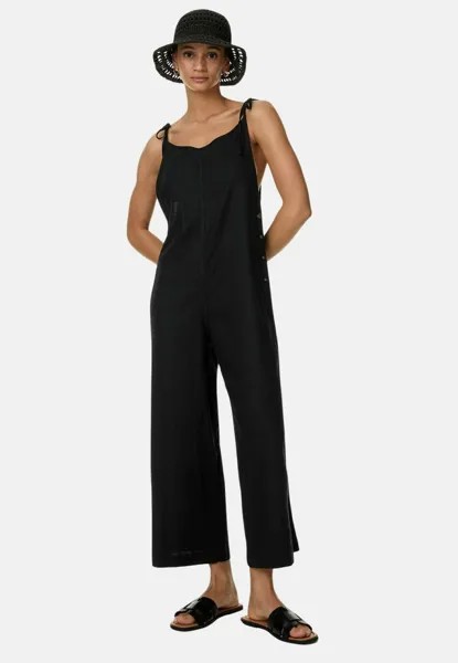 Комбинезон Linen Rich Relaxed Marks & Spencer, черный