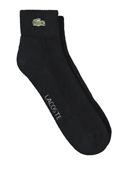 Черные носки унисекс Lacoste