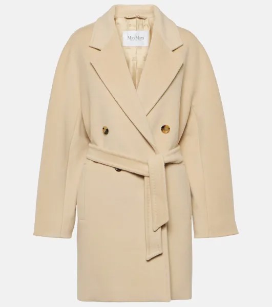 Двубортный бушлат pila из смесовой шерсти. Max Mara, нейтральный
