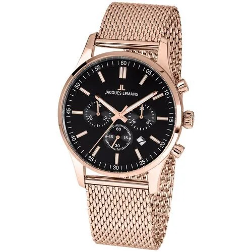 Наручные часы JACQUES LEMANS London 1-2025i, розовый, золотой