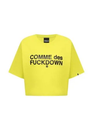 Хлопковая футболка Comme des Fuckdown