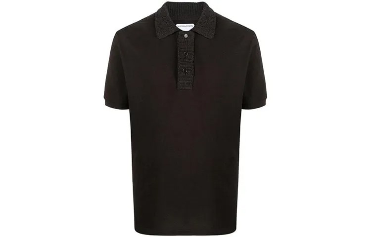 Рубашка поло мужская коричневая Bottega Veneta, коричневый