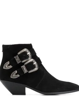 Saint Laurent ковбойские ботильоны West