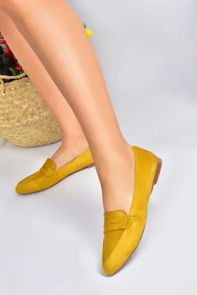 Горчичные женские туфли Fox Shoes, желтый