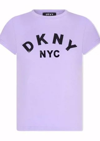 Dkny Kids футболка с пайетками и логотипом