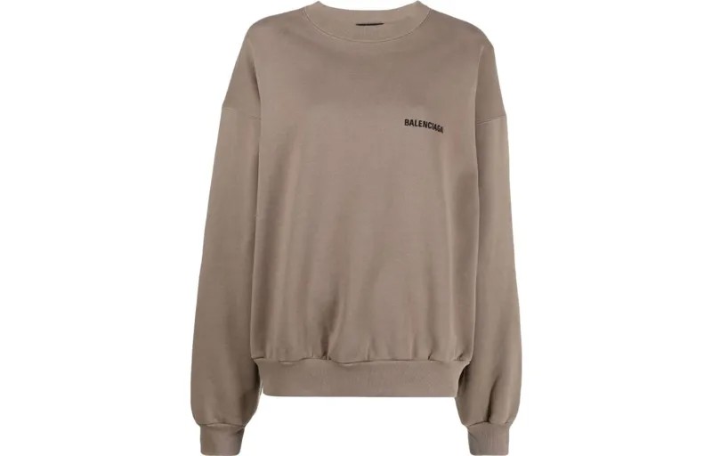 Свитшот женский серо-коричневый Balenciaga