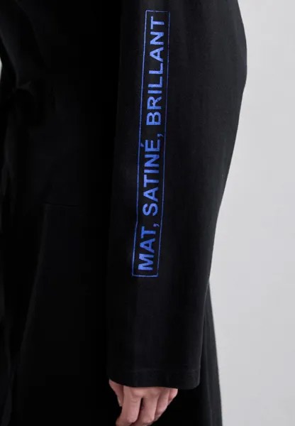 Платье из джерси MM6 Maison Margiela, черное