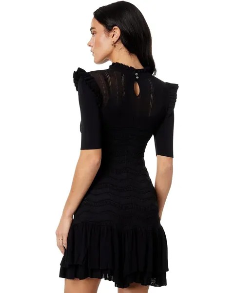 Платье Ted Baker Bettyaa Knitted Dress with Flippy Hemline, черный