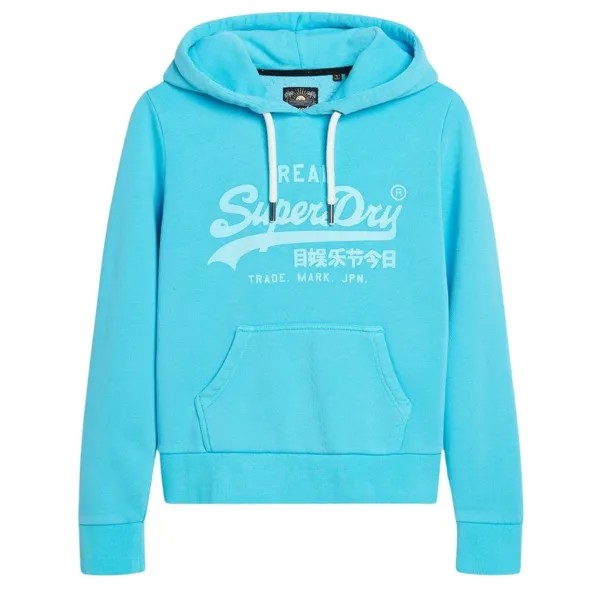 Худи Superdry Neon Vintage Logo Graphic, синий