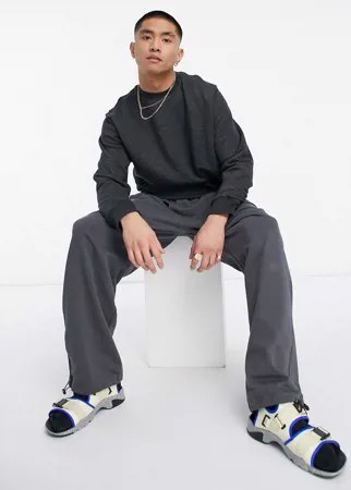 Черный свитшот с круглым вырезом Nike Revival-Черный цвет
