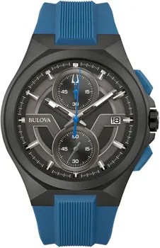 Японские наручные  мужские часы Bulova 98B380. Коллекция Maquina