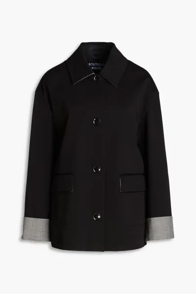 Куртка из габардина из смесового хлопка Boutique Moschino, черный