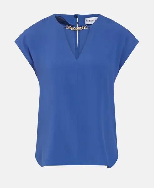 Рубашка-блузка Marella, темно-синий