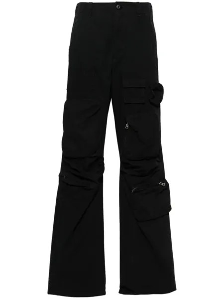 MM6 Maison Margiela прямые брюки карго, черный