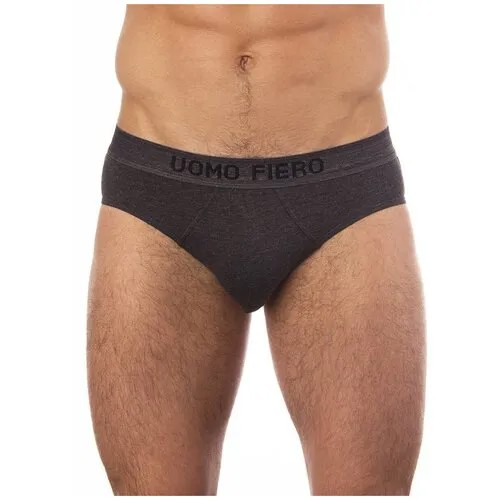 Трусы Uomo Fiero, размер 52, темно-серый