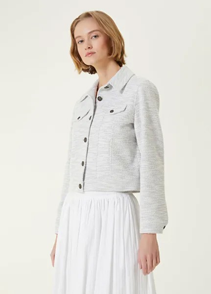 Твидовый пиджак Beymen Collection, серый