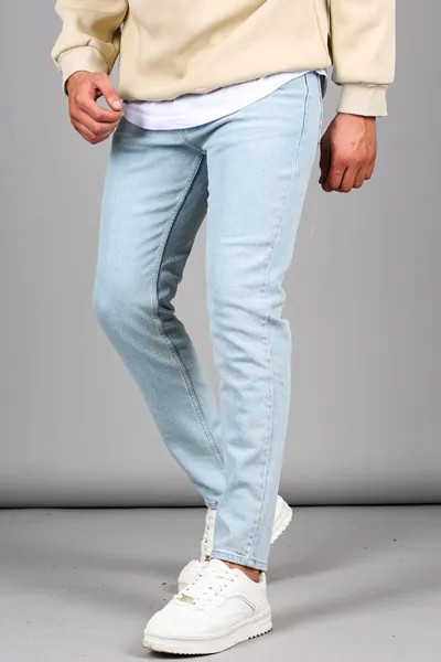 Мужские синие джинсы Skinny Fit из лайкры 6336 MADMEXT