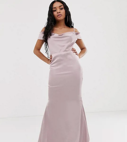 Розовое платье макси Missguided Petite-Розовый