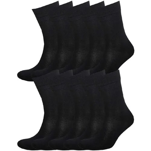 Носки STATUS, 10 пар, размер 25, черный