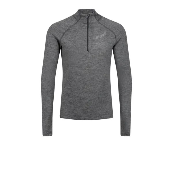 Спортивный топ Inov8 Train Elite Mid Long Sleeve Half Zip Running, серый