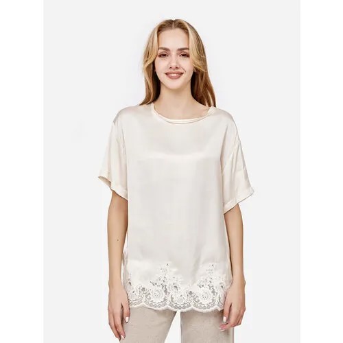 Блуза Ermanno Firenze, размер 44, белый