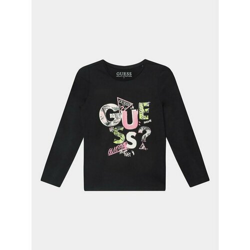 Лонгслив GUESS, размер 16Y [METY], черный